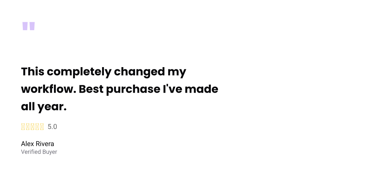 Customer Review